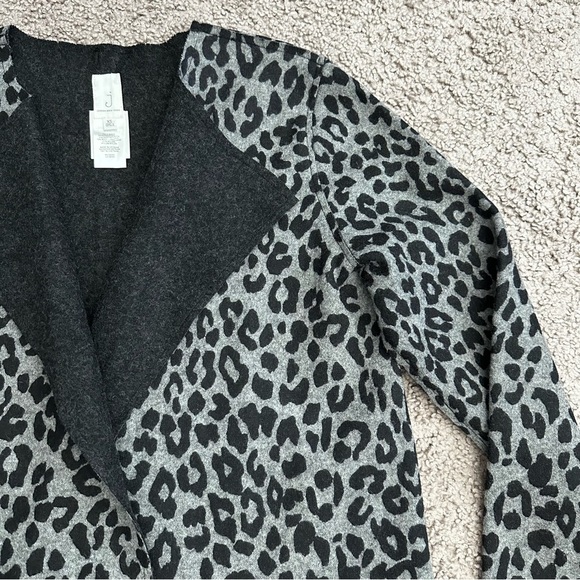 Jones New York Womens Size XS Wool Blend Leopard Print Jacket Blazer - Picture 7 of 11